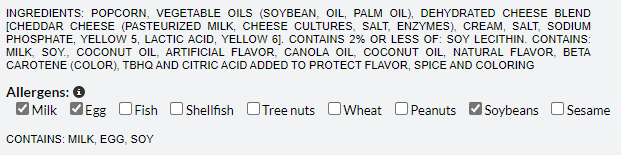 dietary information available in product description
