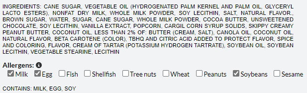 Get dietary information in product description