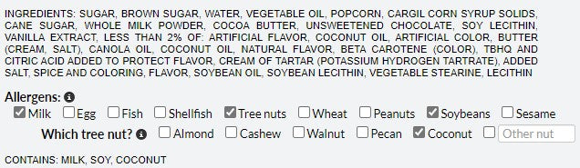 Get dietary information in product description