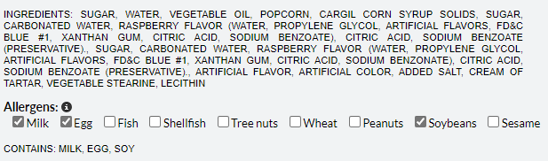 Blue Raspberry Popcorn