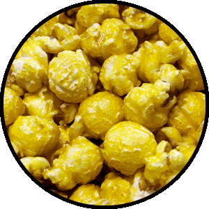 bright yellow popcorn