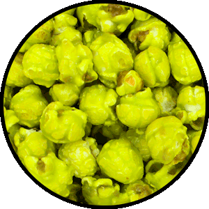 bright yellow popcorn