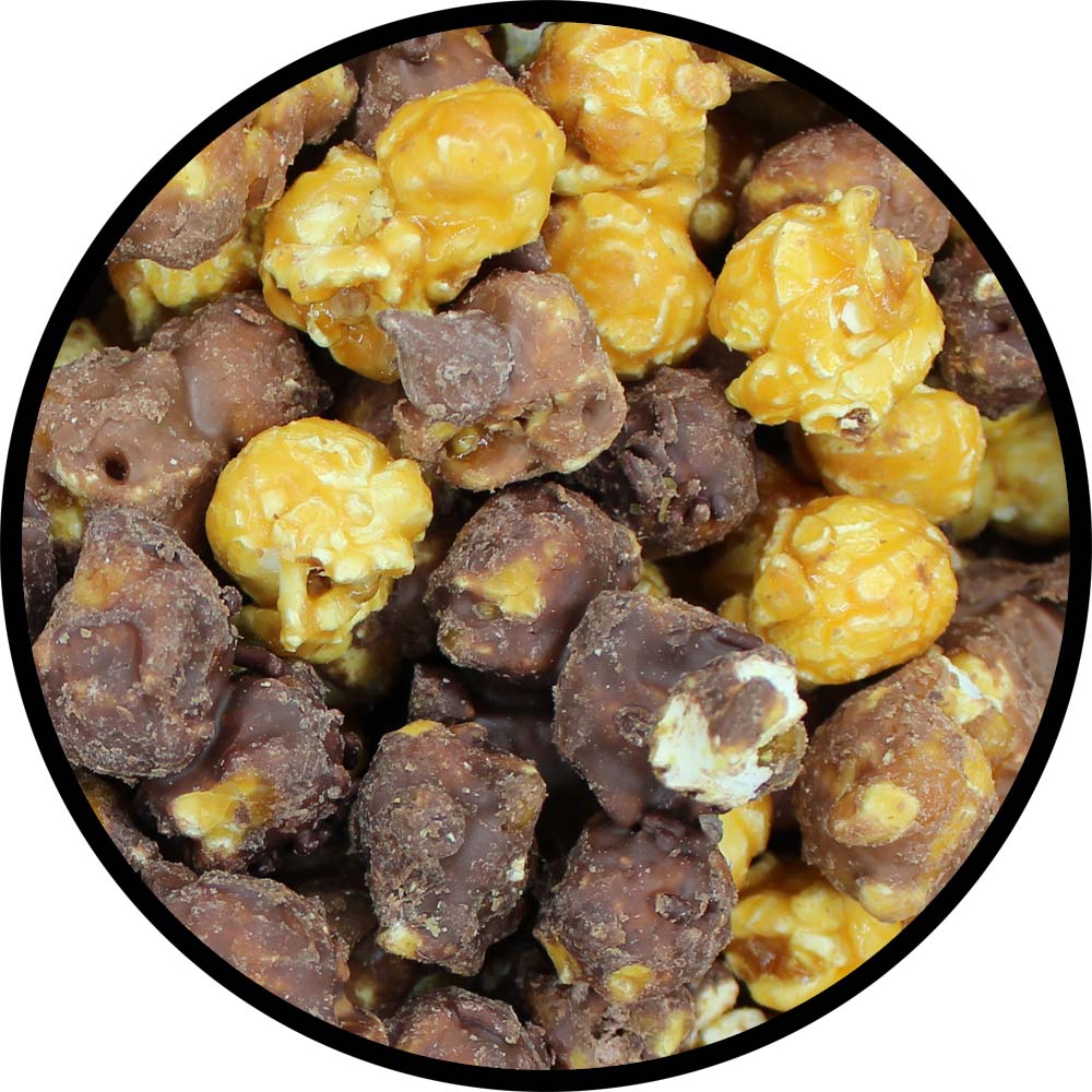 silly blend of yellow and brown popcorn