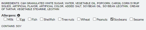 Get dietary information in product description