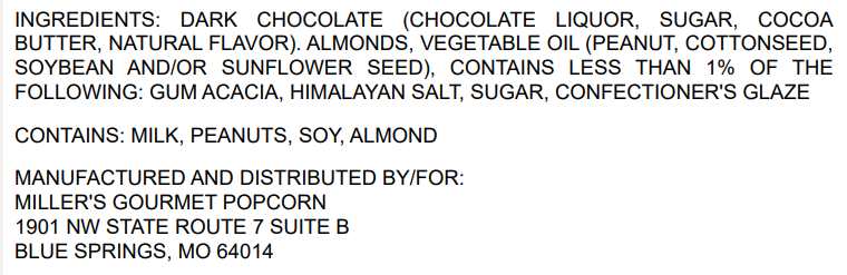 Salted Dark Chocolate Almonds