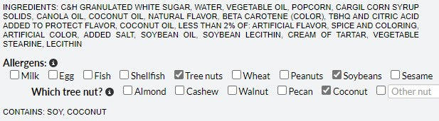 Get dietary information in product description