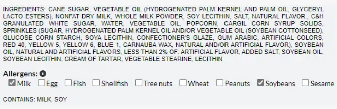 Get dietary information in product description