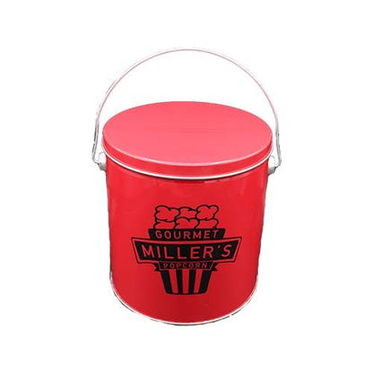 black miller's logo on red tin
